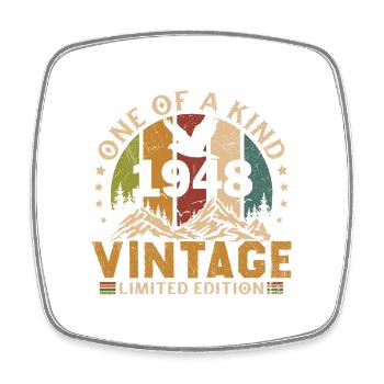 Vintage 1948 Cadeau D'anniversaire 1948 - Magnet carré - blanc - Devant