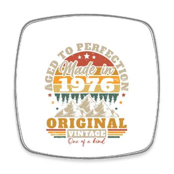 1976 Vintage Original 1976 Birthday Gift - Square fridge magnet - white - Front