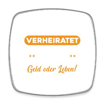 3 Jahre verheiratet zynisch 3 Hochzeitstag - Viereckiger Kühlschrankmagnet - Weiß - Vorne