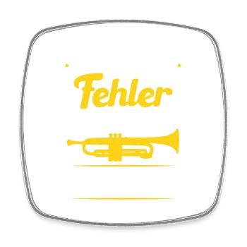 Tuba Fehler Tubaspieler Blaskapelle Instrument - Viereckiger Kühlschrankmagnet - Weiß - Vorne