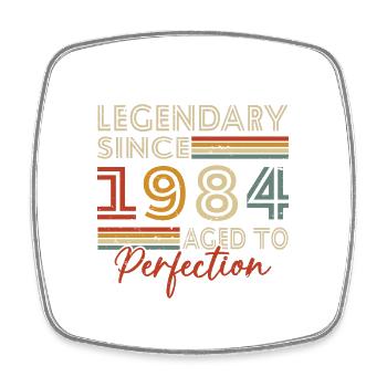 1984 Vintage Anniversaire Rétro Cadeau - Magnet carré - blanc - Devant