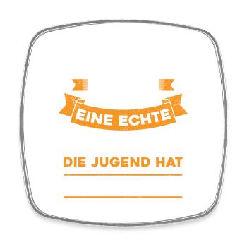 18 Jahre Vintage Retro 2005 Geburtstagsgeschenk - Viereckiger Kühlschrankmagnet - Weiß - Vorne