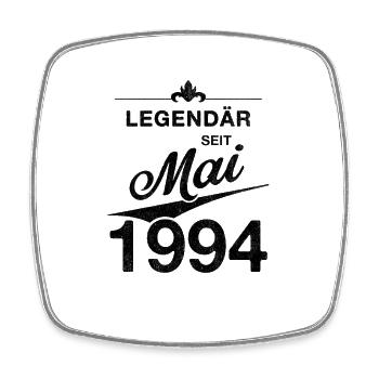 30th Birthday Legendary since May 1994 Volume 94 - Square fridge magnet - white - Front