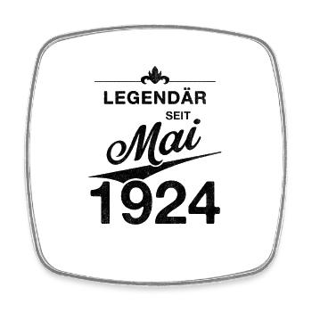 100e anniversaire Légendaire depuis mai 1924 Volume 24 - Magnet carré - blanc - Devant