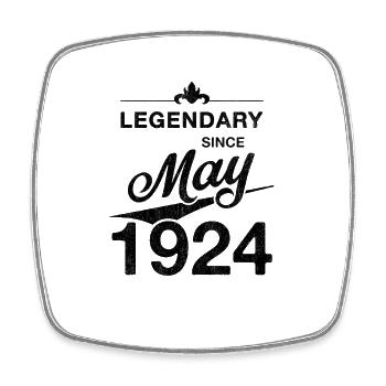 100e anniversaire Légendaire depuis mai 1924 Volume 24 - Magnet carré - blanc - Devant