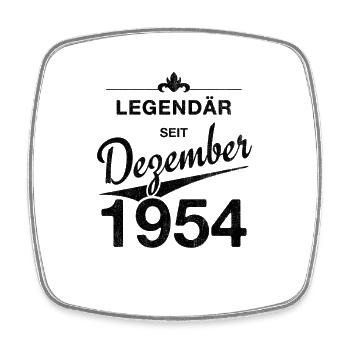 70e anniversaire Légendaire depuis décembre 1954 - Magnet carré - blanc - Devant