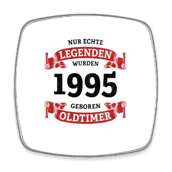 Real Legends Were Born in 1995 30th Birthday - Square fridge magnet - white - Front