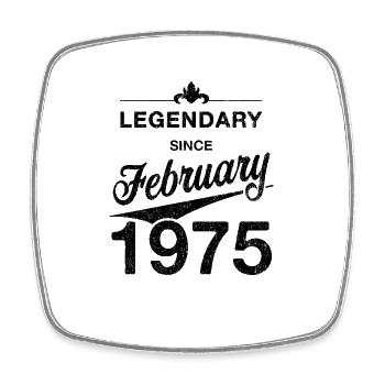 50ème Anniversaire Légendaire Février 1975 Millésime 75 - Magnet carré - blanc - Devant