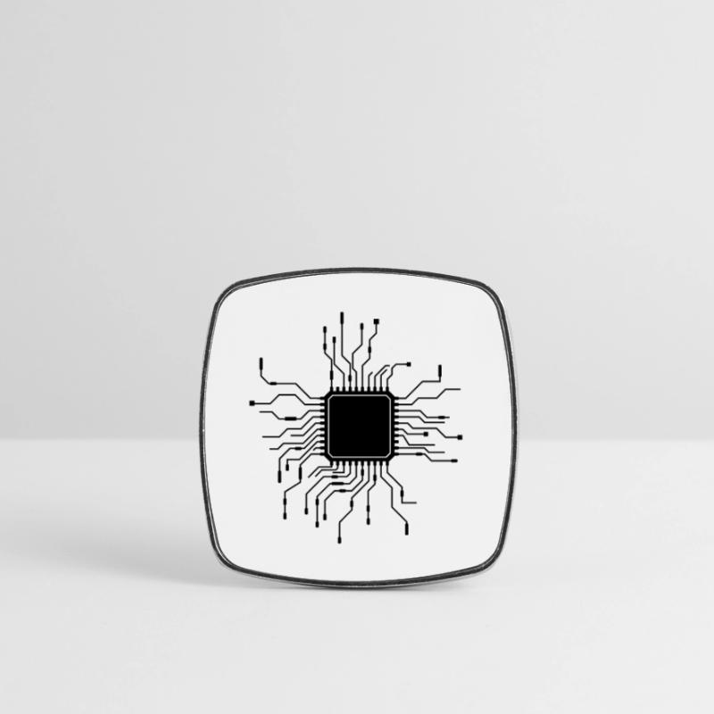processor cpu wires wire cabling computer Square fridge magnet