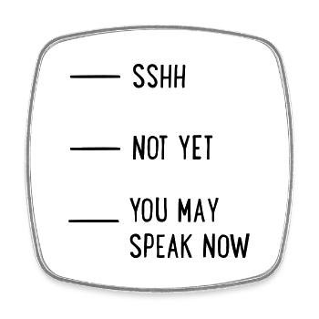 coffee - Square fridge magnet - white - Front