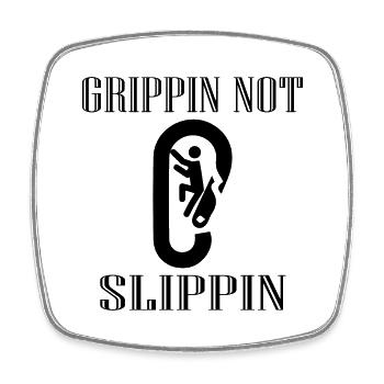 Bouldering Climbing Climbing - Square fridge magnet - white - Front