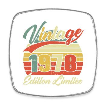 Cadeau D'anniversaire Vintage 1978 Édition Limitée - Magnet carré - blanc - Devant