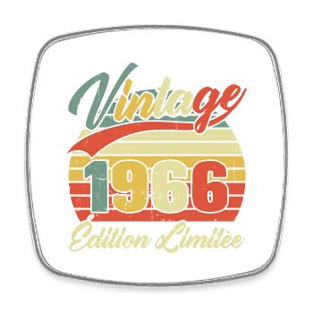 Cadeau D'anniversaire Vintage 1966 Édition Limitée - Magnet carré - blanc - Devant