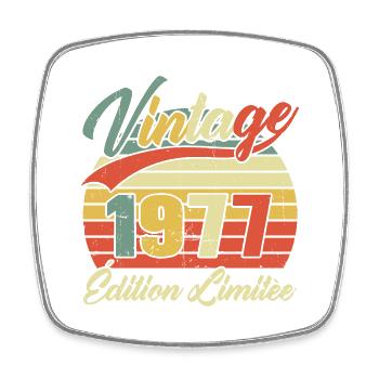 Cadeau D'anniversaire Vintage 1977 Édition Limitée - Magnet carré - blanc - Devant