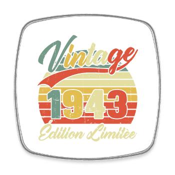 Cadeau D'anniversaire Vintage 1943 Édition Limitée - Magnet carré - blanc - Devant