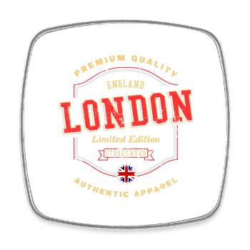 Londres Angleterre Royaume-Uni City Font Vintage Retro - Magnet carré - blanc - Devant