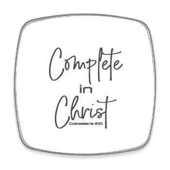 Christliches Design komplett in Christus Kolosser 2 - Viereckiger Kühlschrankmagnet - Weiß - Vorne