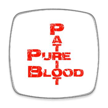 Pure Blood - Square fridge magnet - white - Front