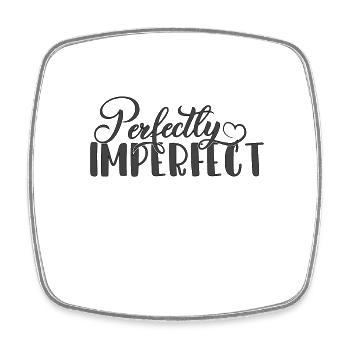 Design chrétien parfaitement imparfait - Magnet carré - blanc - Devant