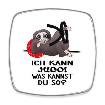 Judoka kann Judo Kampfsport-JUDO - Viereckiger Kühlschrankmagnet - Weiß - Vorne