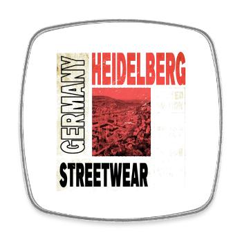 Heidelberg Allemagne Ville Skyline Home Love - Magnet carré - blanc - Devant