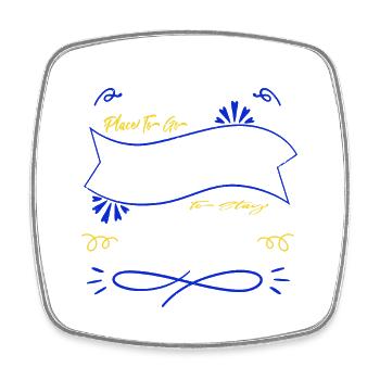 Cat Literary Humor Jokes Love Joke Book Lover - Square fridge magnet - white - Front