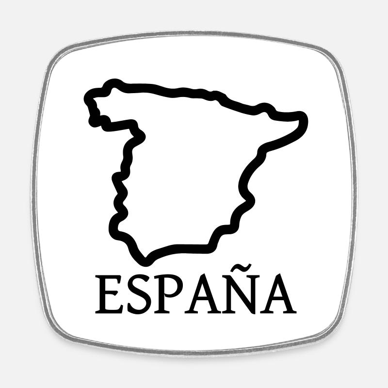 Espana - Magnet carré - blanc