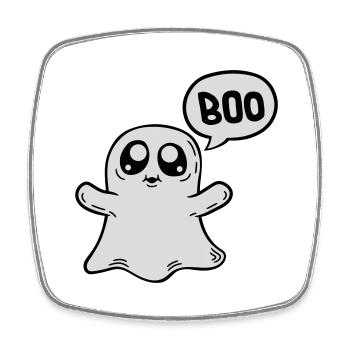 Little sweet boo ghost - Square fridge magnet - white - Front