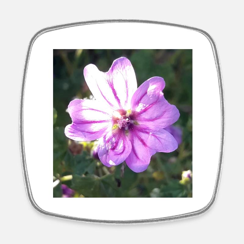 Zena Purple - Square fridge magnet - white