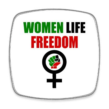 Women life freedom - Square fridge magnet - white - Front