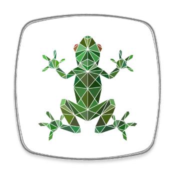 Frog - Square fridge magnet - white - Front