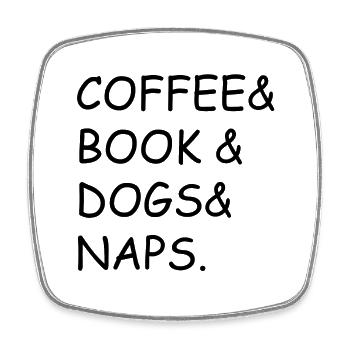 Hund Dog - Square fridge magnet - white - Front