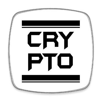 Bitcoin Trading Crypto Aktien - Viereckiger Kühlschrankmagnet - Weiß - Vorne
