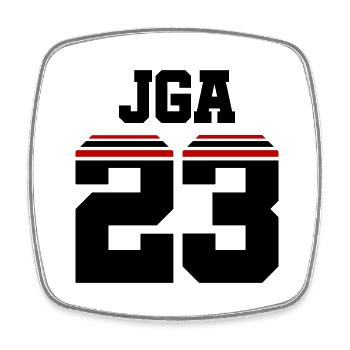 Jga 23 Maillot Enterrement de vie de jeune fille - Magnet carré - blanc - Devant