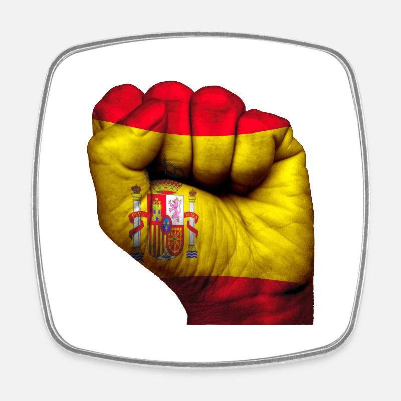 Fist Spain - Square fridge magnet - white