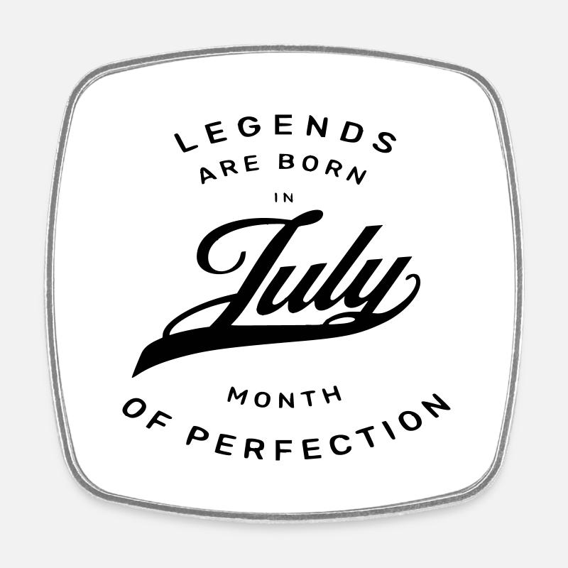 LEGEND JULY 2 - Square fridge magnet - white