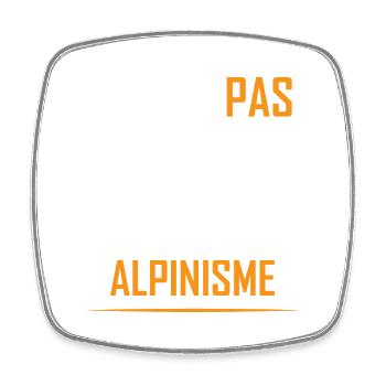 J PEUX PAS J AI ALPINISME - Magnet carré - blanc - Devant