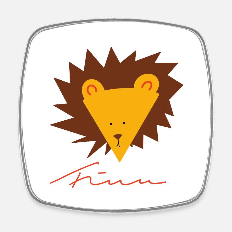 Finn - Square fridge magnet - white