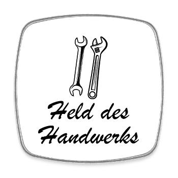 Handwerker Handyman Handwerk Werkzeug Baustelle - Viereckiger Kühlschrankmagnet - Weiß - Vorne