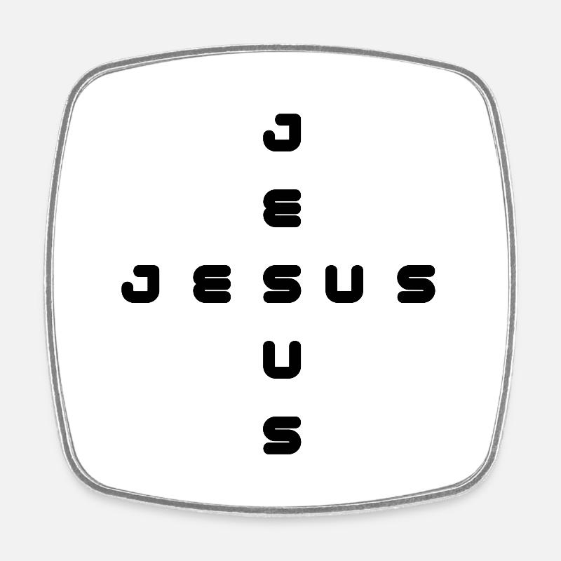 Jésus Jésus - Magnet carré - blanc
