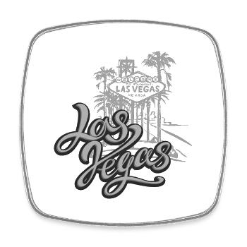 Las Vegas États-Unis Amérique Californie Patriot Travel - Magnet carré - blanc - Devant