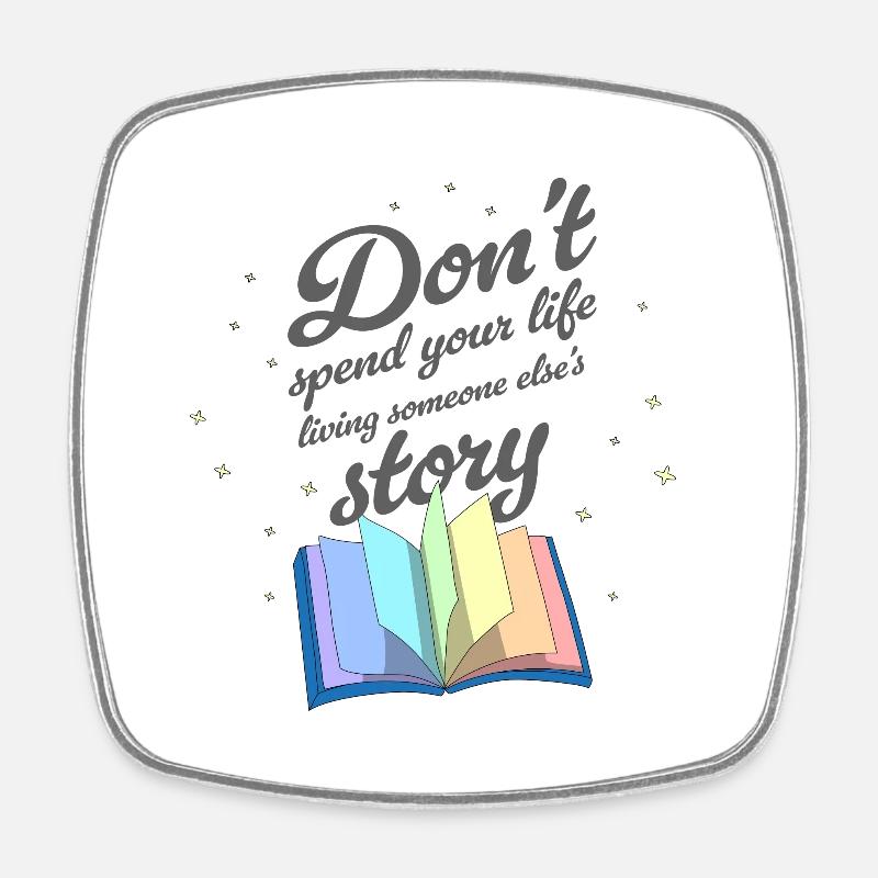 Write Your Own Story - Square fridge magnet - white