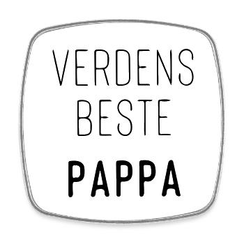 der beste Vater der Welt - Viereckiger Kühlschrankmagnet - Weiß - Vorne