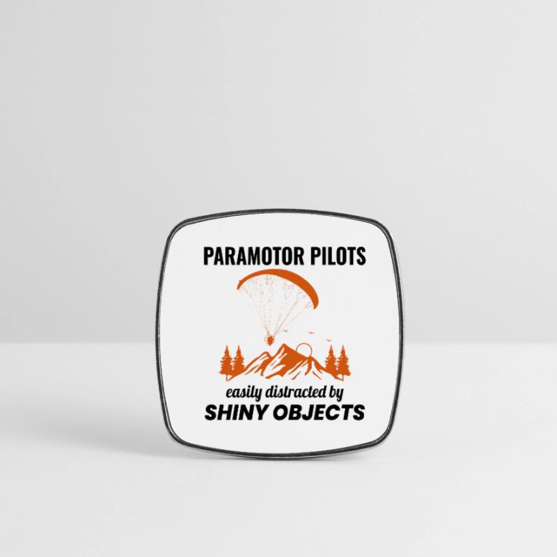 Paramotor Pilot Paramotoring Powered Paraglider Square fridge magnet