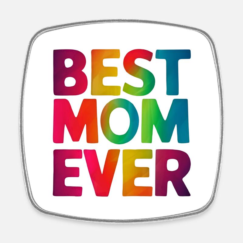 Die beste Mutter aller Zeiten - Viereckiger Kühlschrankmagnet - Weiß