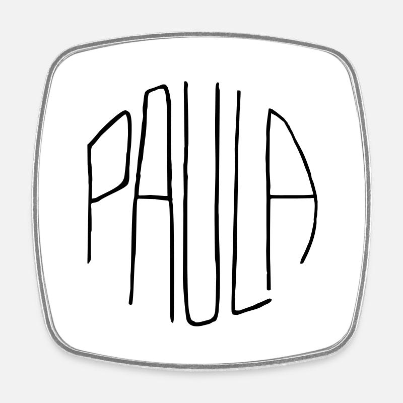 Paula - Square fridge magnet - white