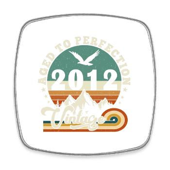 Aged to perfection 2013 Retro -Edition 2025. - Square fridge magnet - white - Front