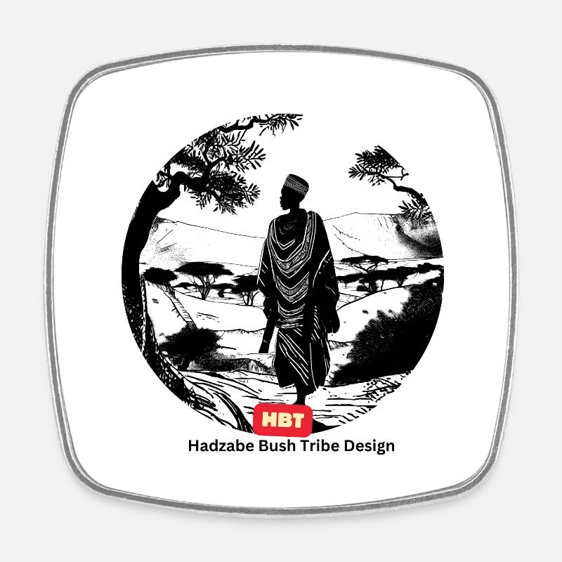 HBT 62 - Square fridge magnet - white