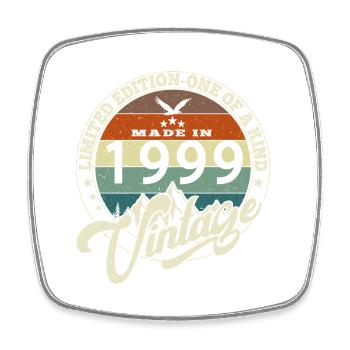 Vintage 1999 Best of 1999 - 26 Year Old Birthday - Square fridge magnet - white - Front