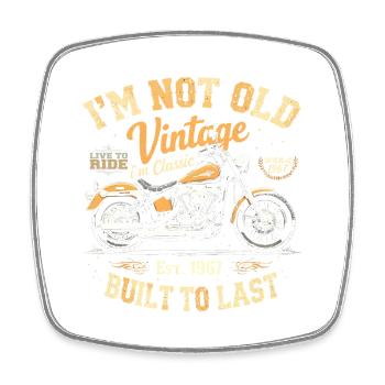 Vintage 1967 Born Moto Cadeau d’anniversaire - Magnet carré - blanc - Devant